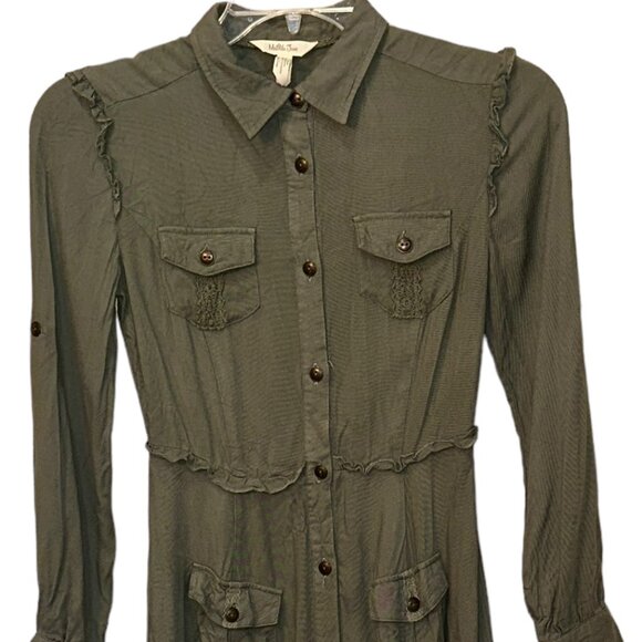 Matilda Jane Once Upon A Time A Canopy‎ Dress Olive Green Size XS - Picture 2 of 7
